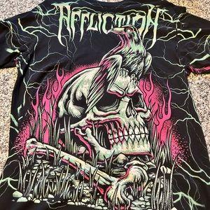 AFFLICTION Y2K GRUNGE SHIRT UNWORN.